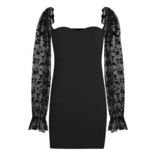 پیراهن یقه دلبری زنانه شین مدل 9127