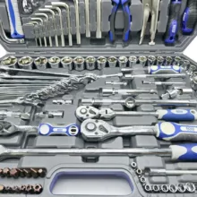 آچار بکس صنعتی باس مدل BS-218N مجموعه 218 عددی