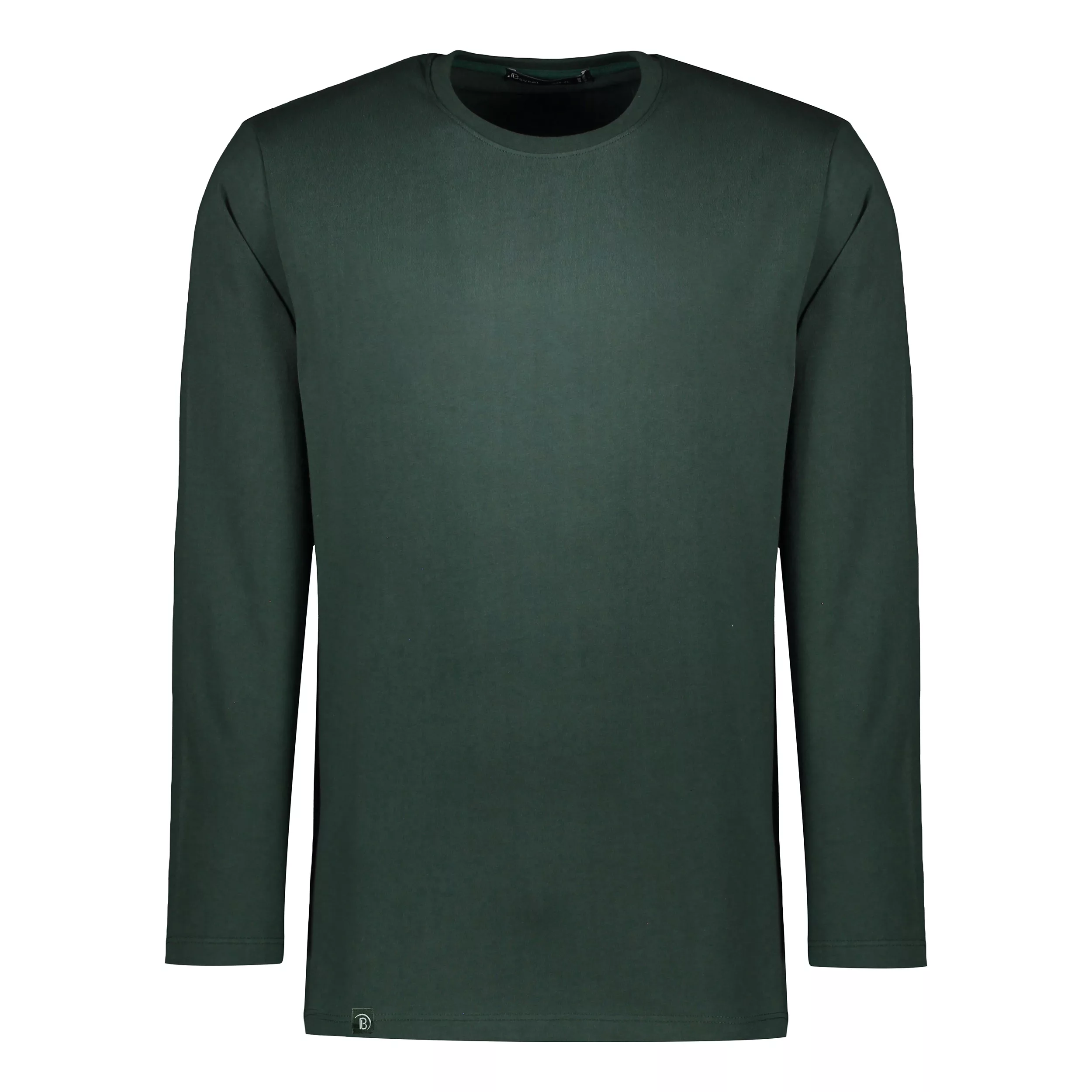 تی شرت آستین بلند مردانه باینت مدل 513-20 رنگ سبز تیره