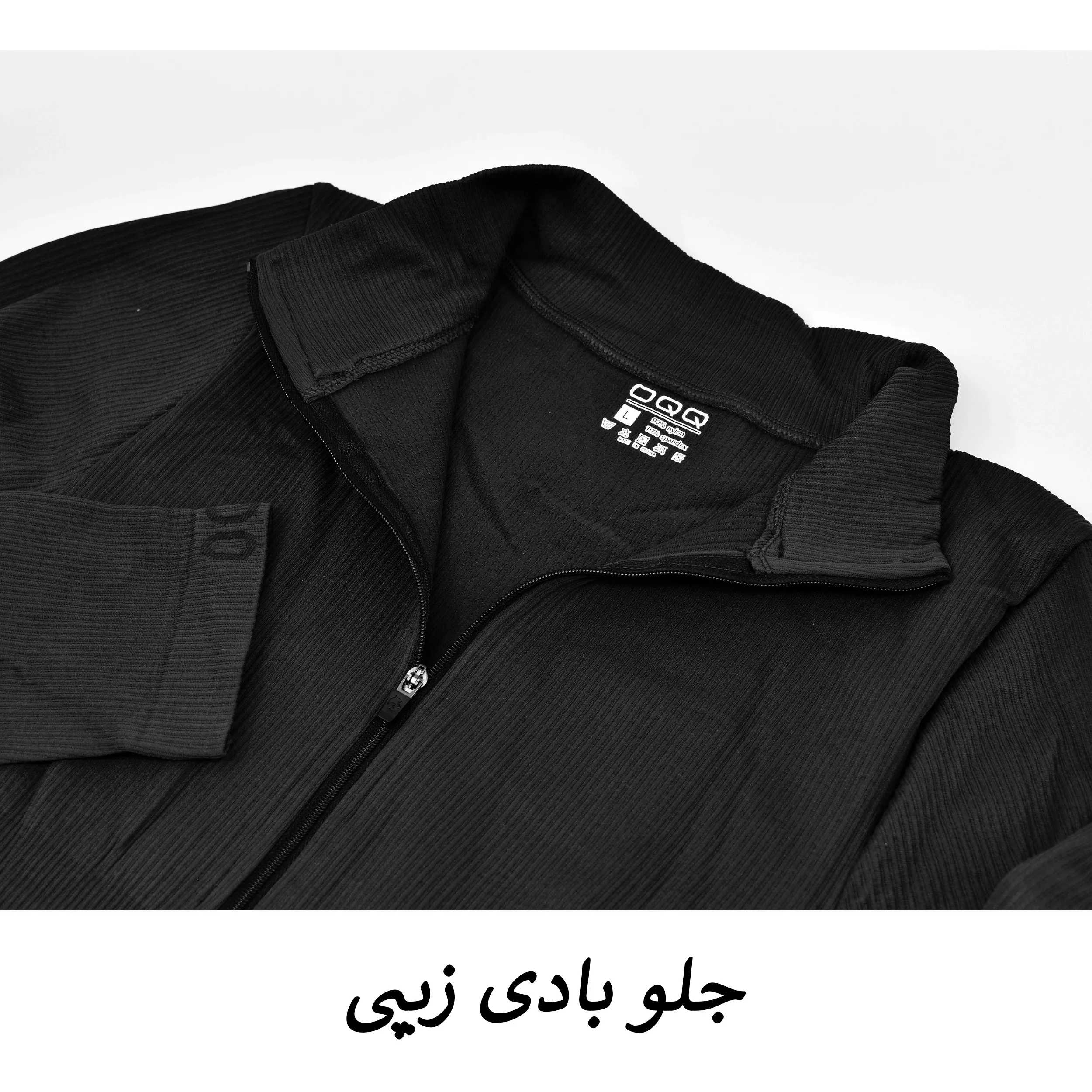 بادی آستین بلند زنانه مدل سیملس کد M5248 رنگ مشکی