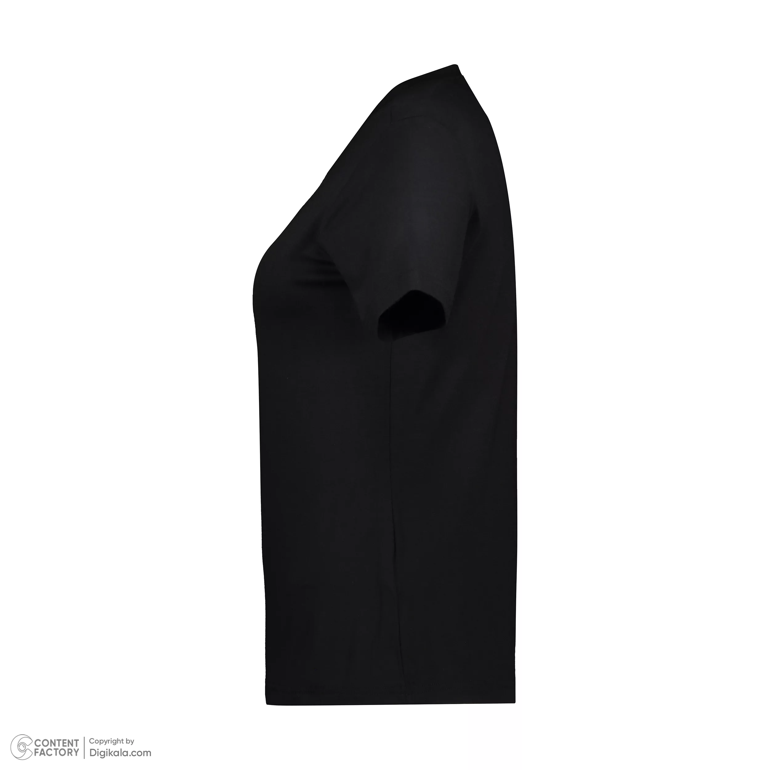 تی‌شرت آستین کوتاه زنانه پیر کاردین مدل 5212061 رنگ مشکی