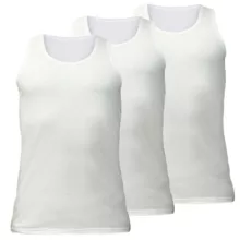 زیرپوش رکابی یقه باز مردانه مدل 250 مجموعه 3 عددی