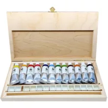 آبرنگ رایمون جعبه چوبی 12 رنگ مدل Extra Fine