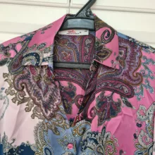 شومیز آستین بلند زنانه مدل پترن بته جقه کد ۹