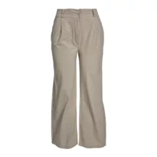 شلوار بگ زنانه مدل لینن رنگ کرم