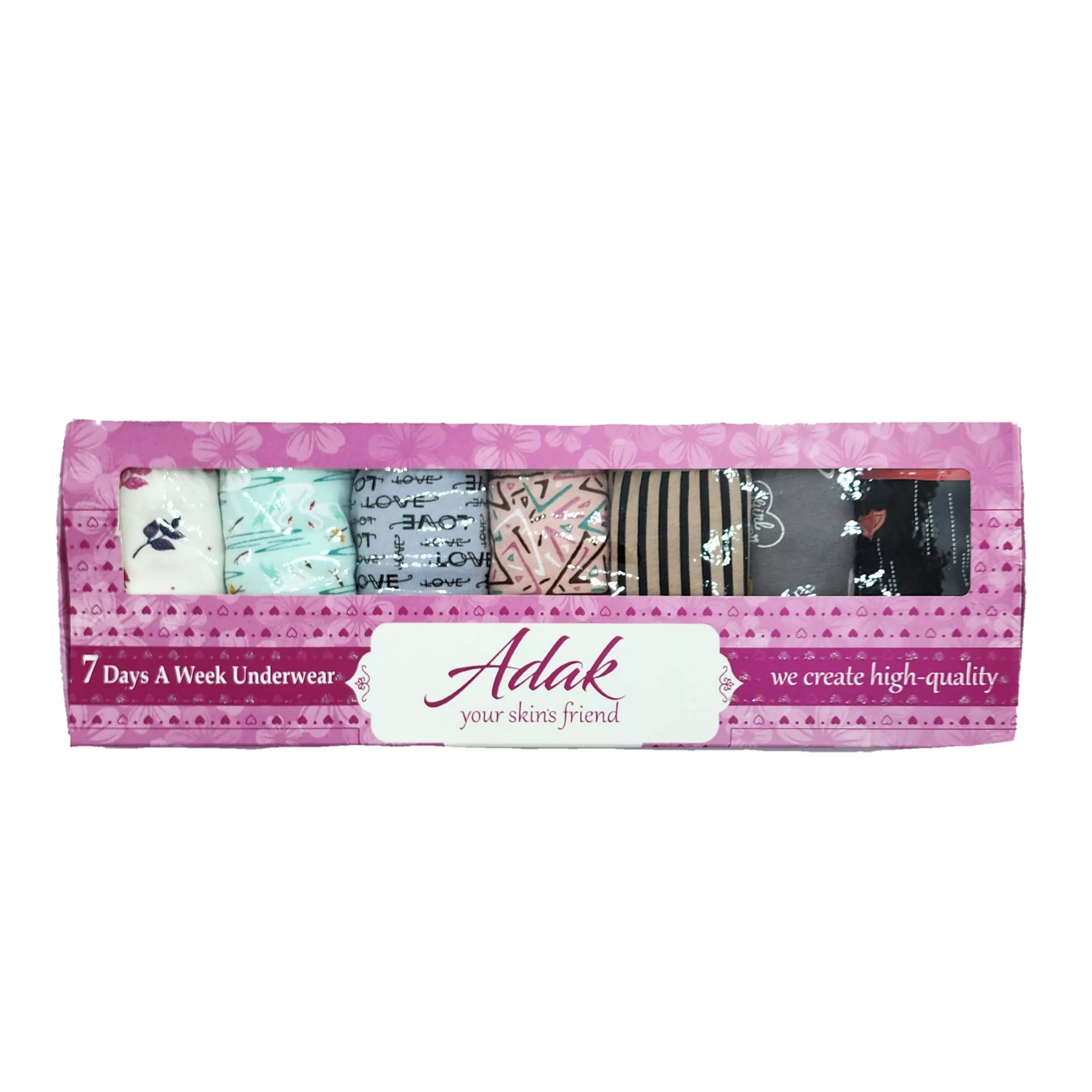 شورت زنانه آداک مدل نخی بسته 7 عددی