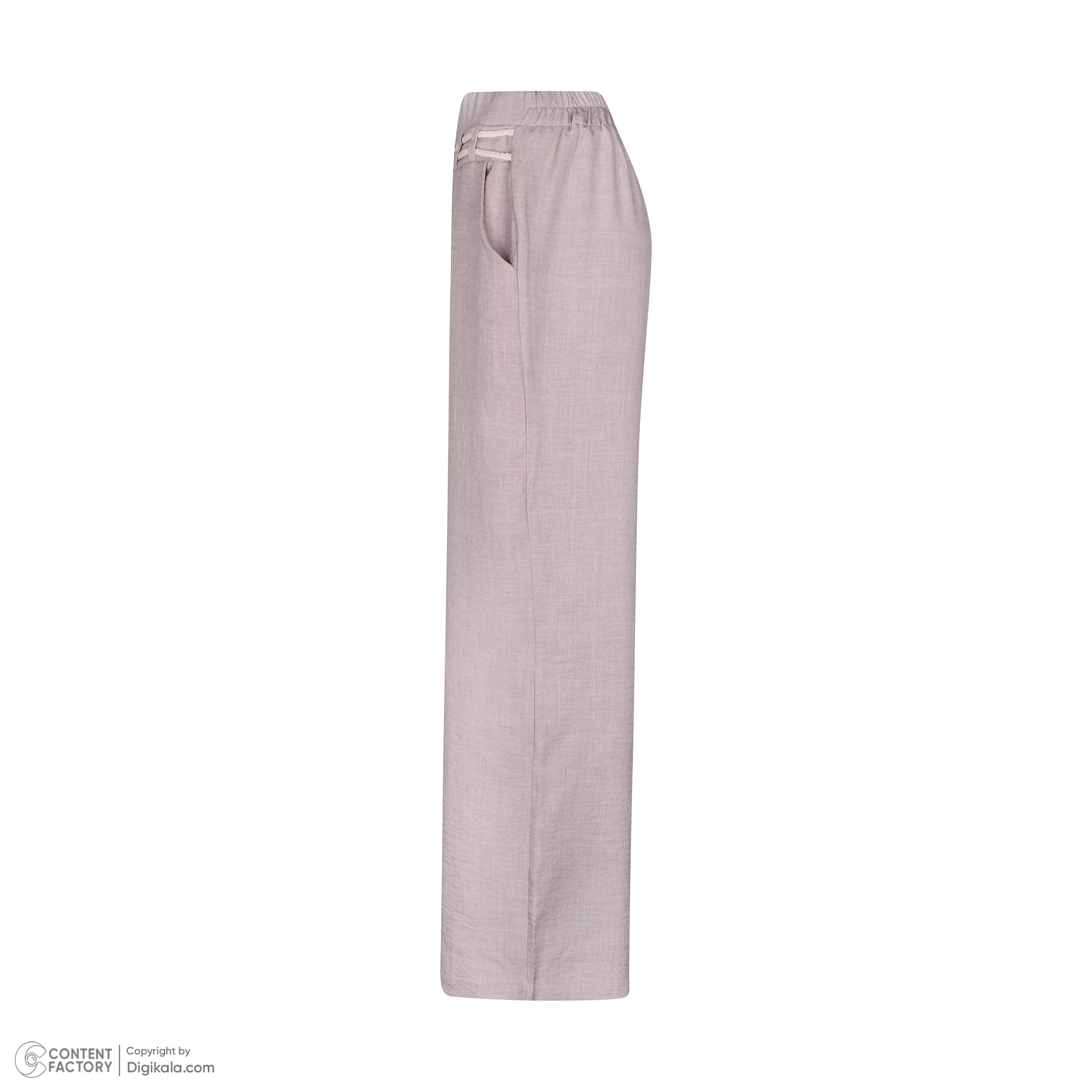 شلوار آزاد زنانه نیزل مدل 638 رنگ کرم