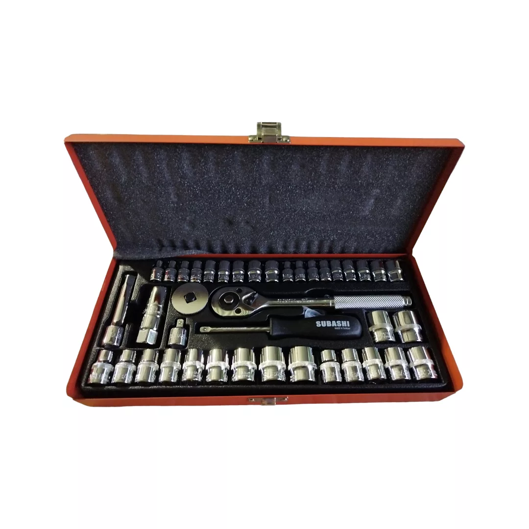 آچار بکس  جغجغه ای سوباشی مدل 10-47-SUB 40 مجموعه 40 عددی