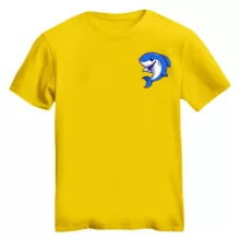 تی شرت آستین کوتاه زنانه مدل کوسه کد ۳ رنگ زرد