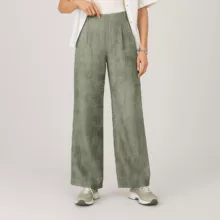 شلوار بگ زنانه مدل گازوئیلی رنگ سبز