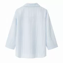 شومیز آستین سه ربع یقه برگردان زنانه کد 28265