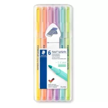 ماژیک علامت گذار استدلر مدل PASTEL بسته 6 عددی
