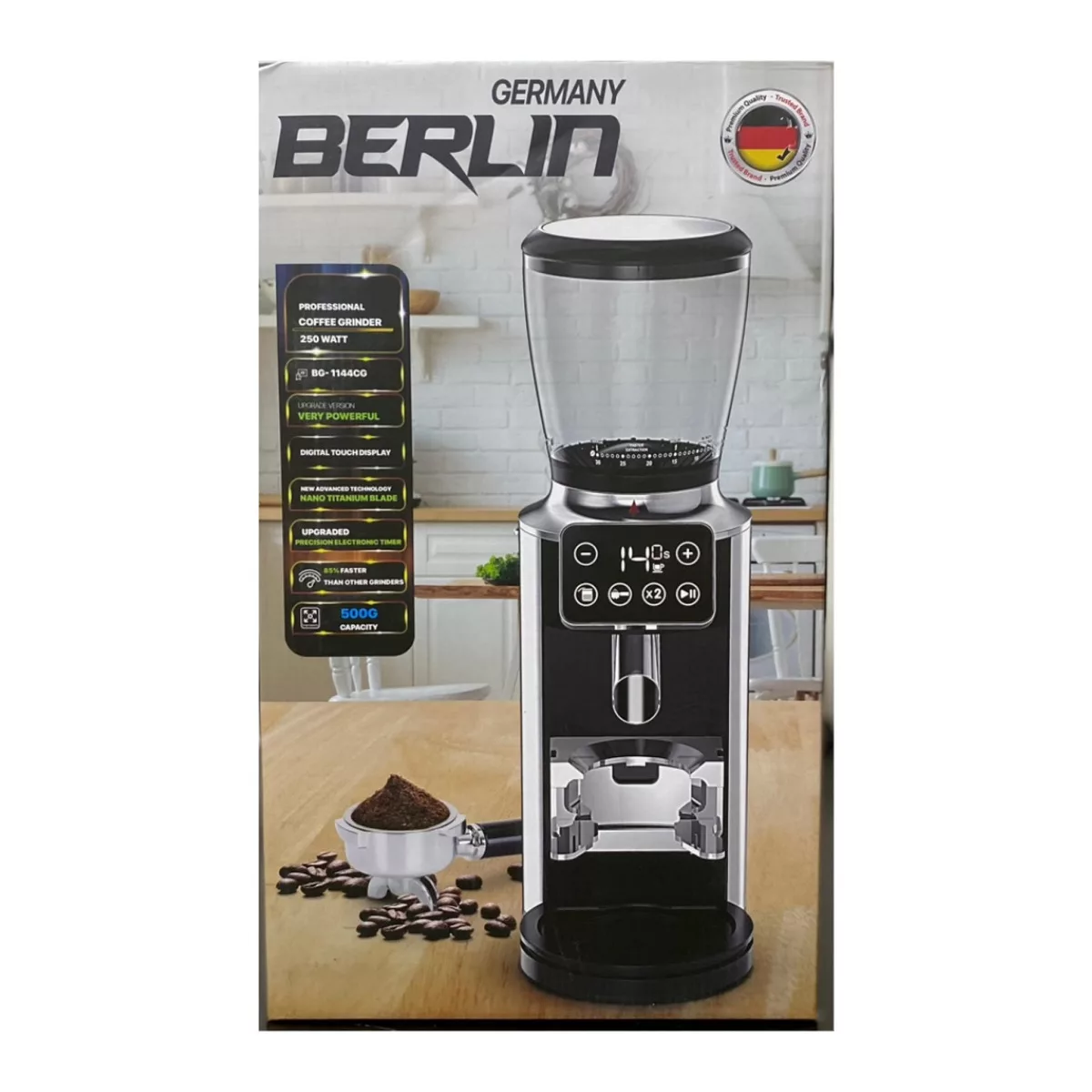 آسیاب قهوه برلین مدل BG-1144