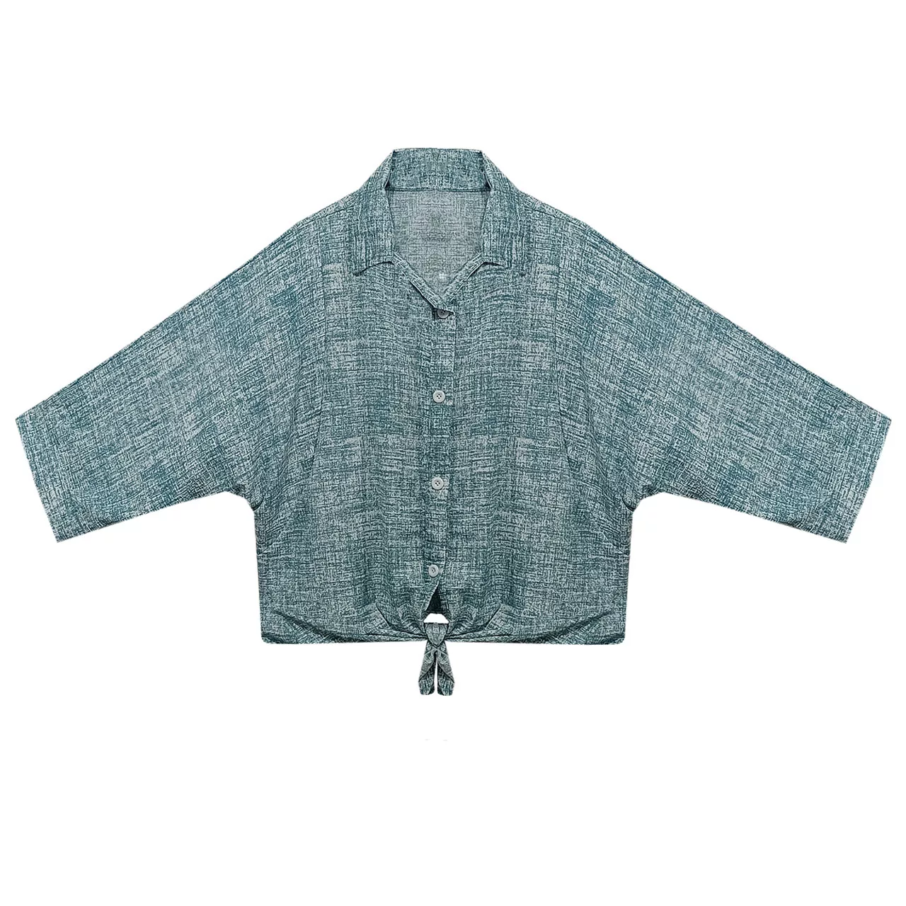 شومیز آستین سه ربع یقه برگردان زنانه مدل g-1t