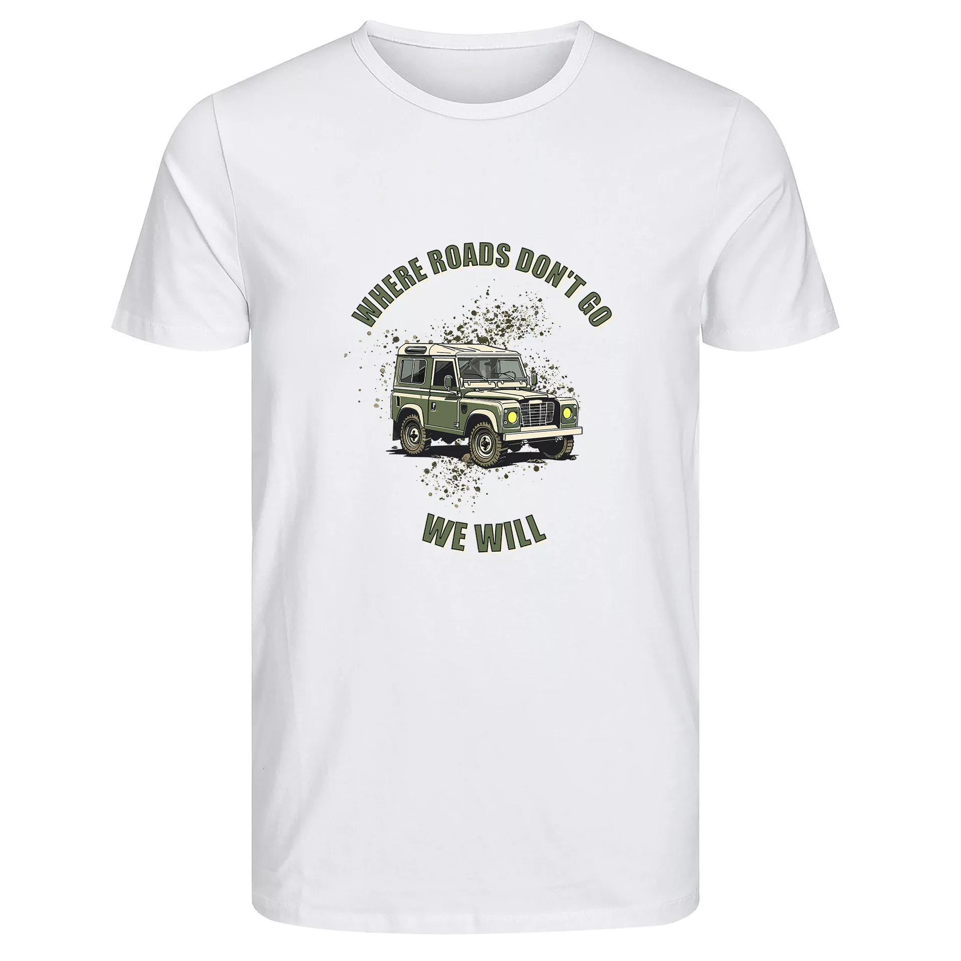 تی‌شرت آستین کوتاه زنانه مدل آفرود رنگ سفید