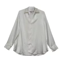 شومیز آستین بلند زنانه مدل ساتن خال خالی کد ۲