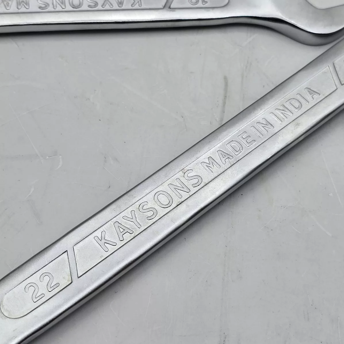 آچار یکسر تخت و یکسر رینگی کایسون مدل CRV-STEEL مجموعه 12 عددی