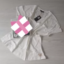 تی شرت آستین کوتاه زنانه اسمارا مدل کتان دانتل