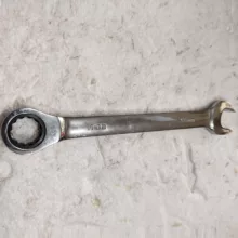 آچار یکسر تخت و یکسر رینگی جغجغه ای جیانگ کوان مدل CR.V 72 T مجموعه 7 عددی
