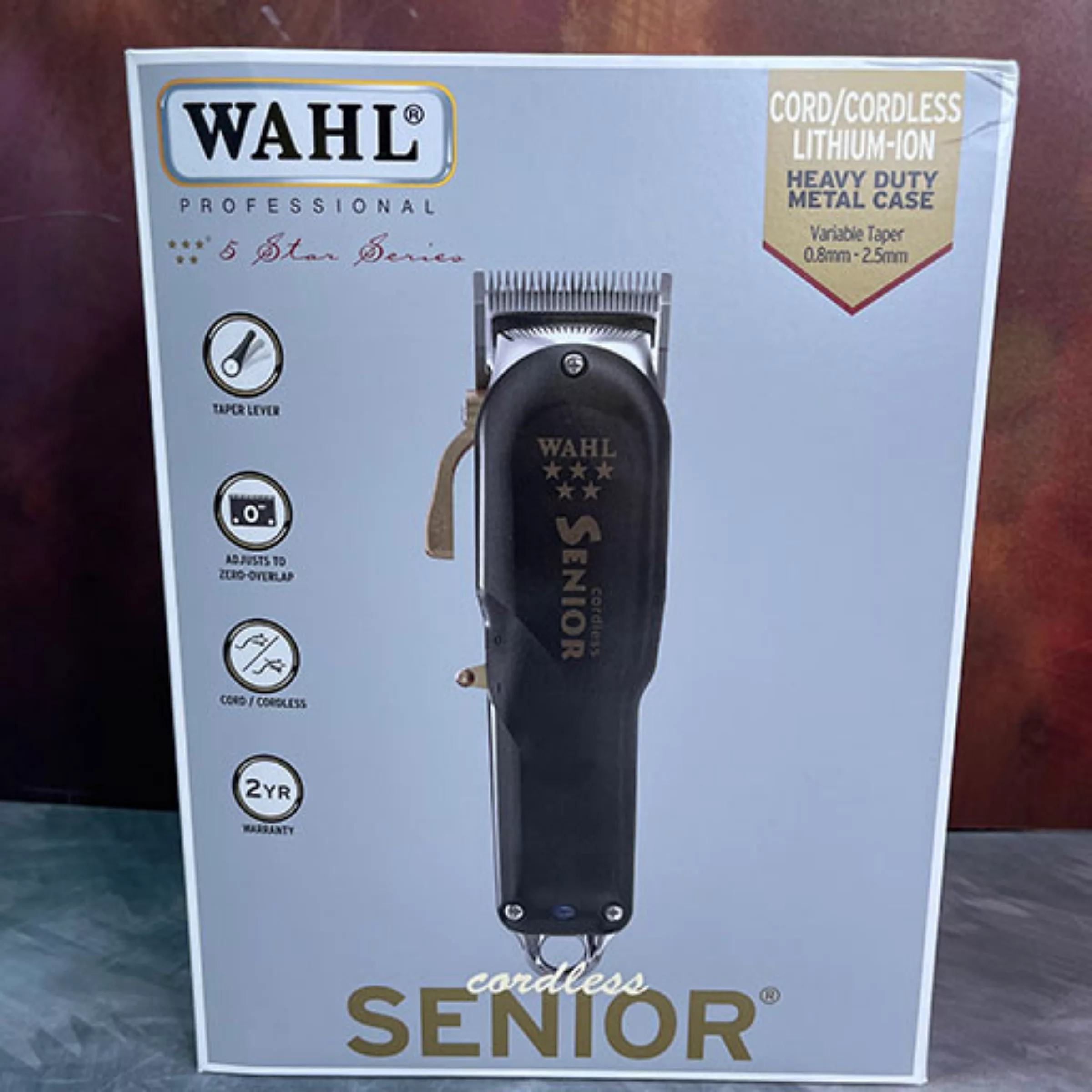 ماشین اصلاح موی سر و صورت وال پروفشنال مدل cordless senior به همراه شانه اصلاح بسته 8 عددی