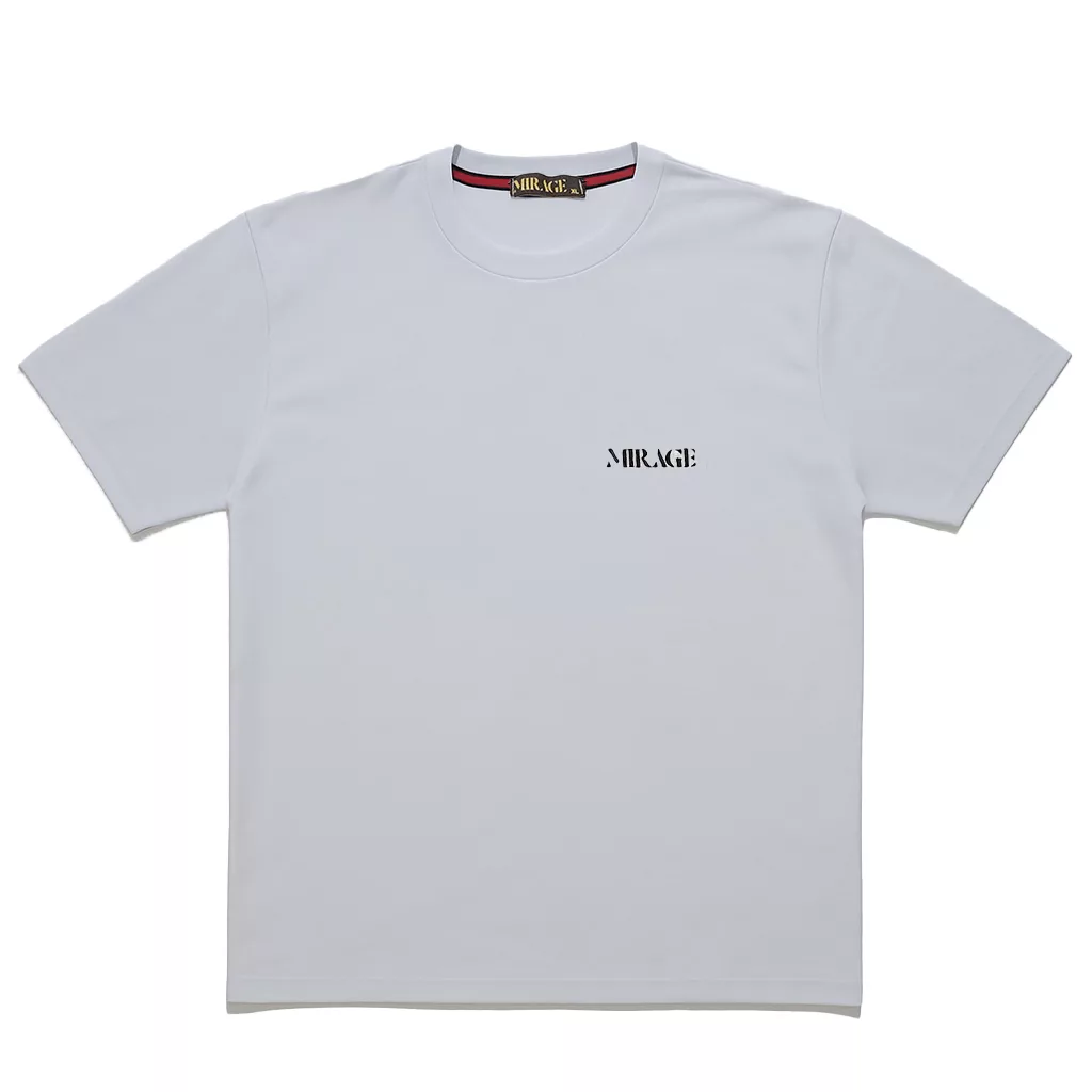 تیشرت لانگ آستین کوتاه مردانه میراژ مدل گلدوزی شده رنگ سفید