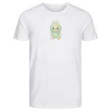 تی شرت آستین کوتاه زنانه طرح لبوبو رنگ سفید