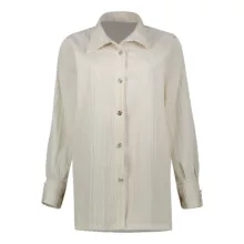 شومیز آستین بلند یقه برگردان زنانه مدل باران