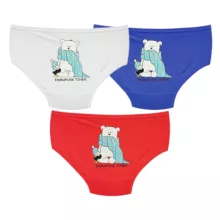 شورت زنانه بانو مدل خرس و پنگوئن کد ZP142.1 بسته 3 عددی