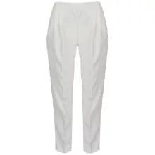 شلوار مجلسی زنانه مدل 100053001 کرپ رنگ شیری