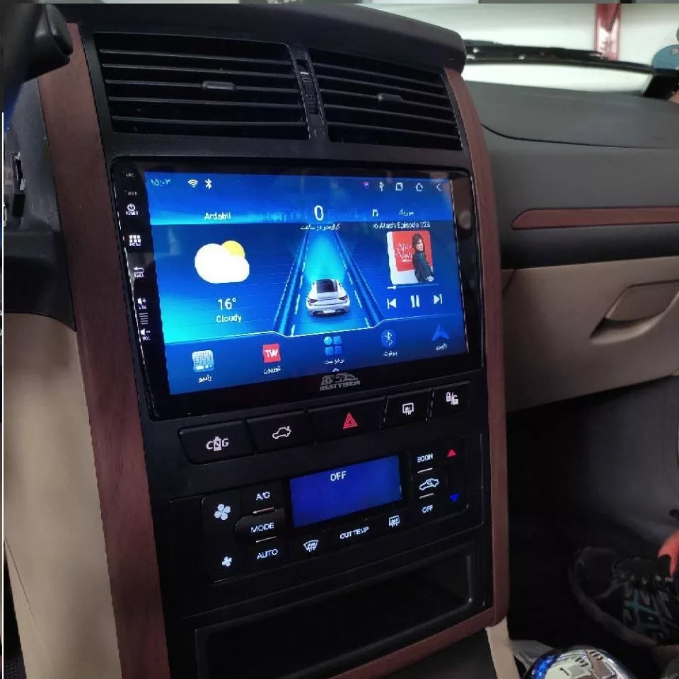 مانیتور خودرو ریمکس مدل اندروید مناسب برای پژو پارس
