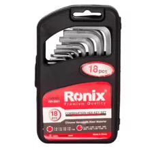 آچار آلن رونیکس مدل ART-LA-R18 مجموعه 18 عددی