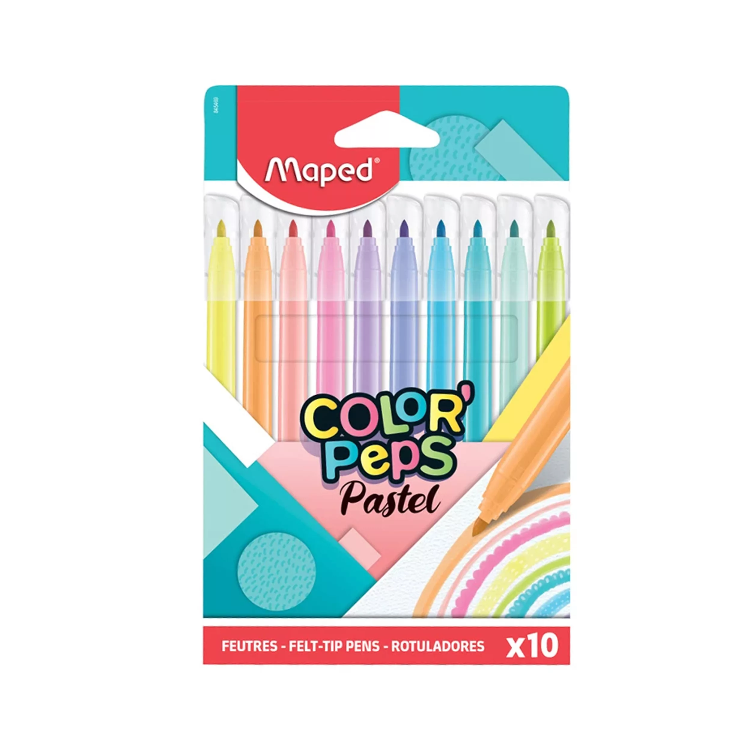 ماژیک رنگ آمیزی مپد مدل پاستیلی به همراه دفتر رنگ آمیزی بسته 12 عددی