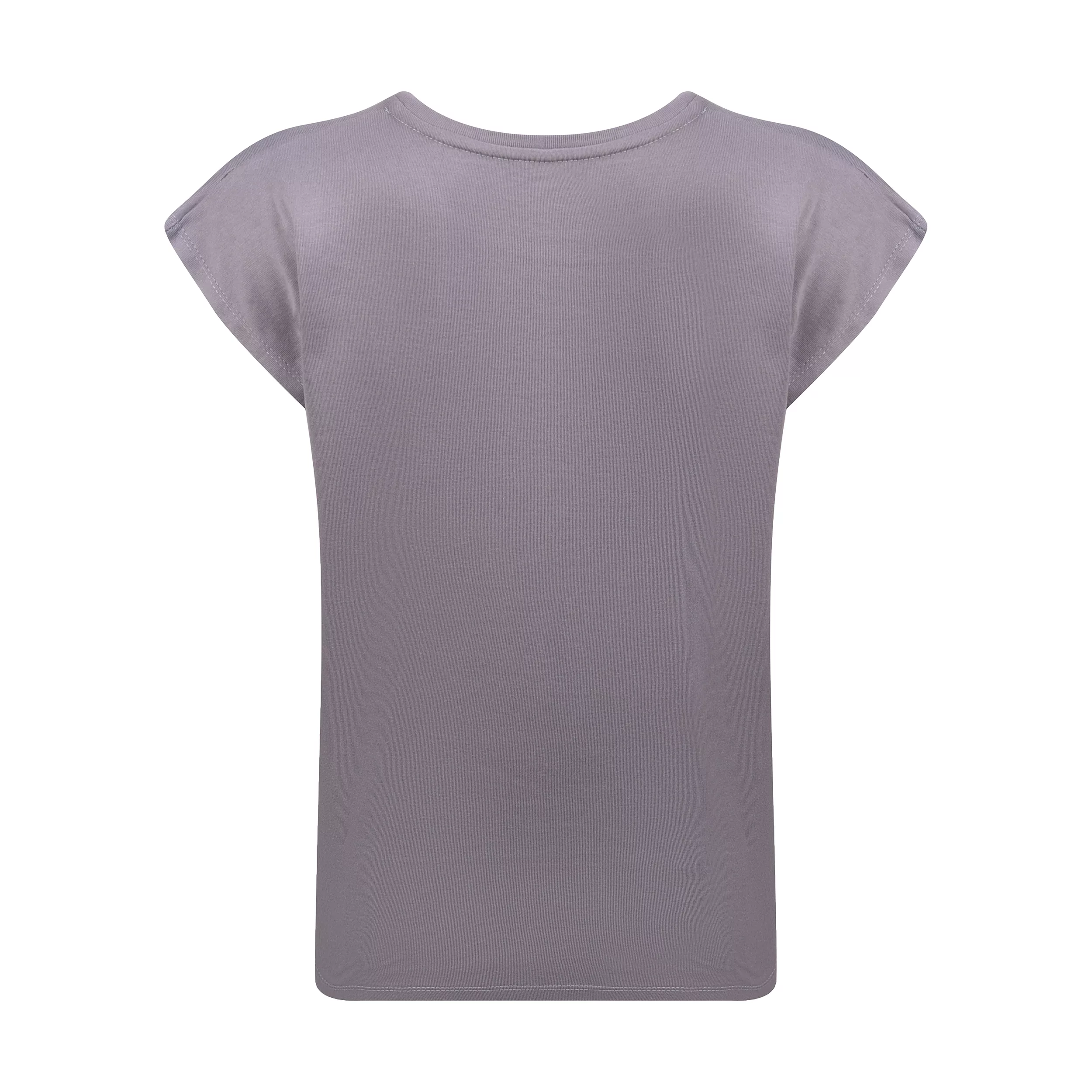 تی شرت آستین کوتاه زنانه افراتین مدل 2619 رنگ طوسی