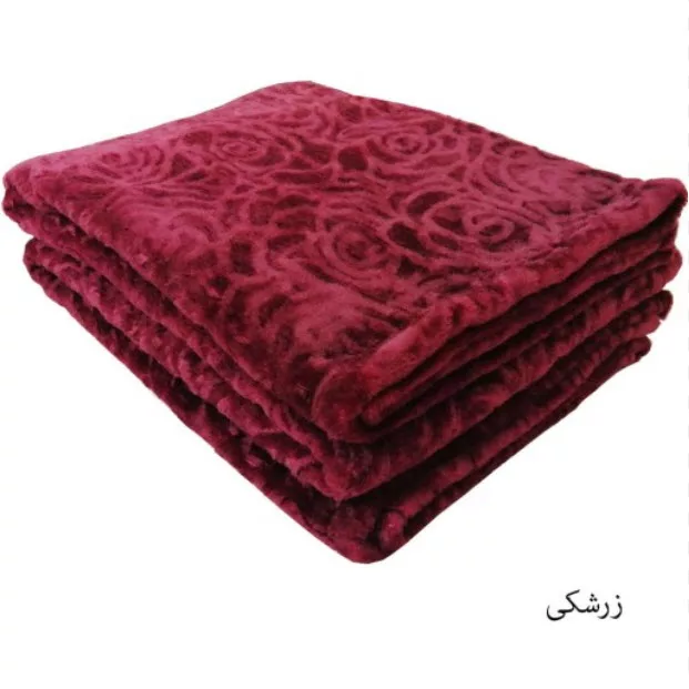 پتو مسافرتی گلبافت مدل گل رز سایز 145×210 سانتی متر