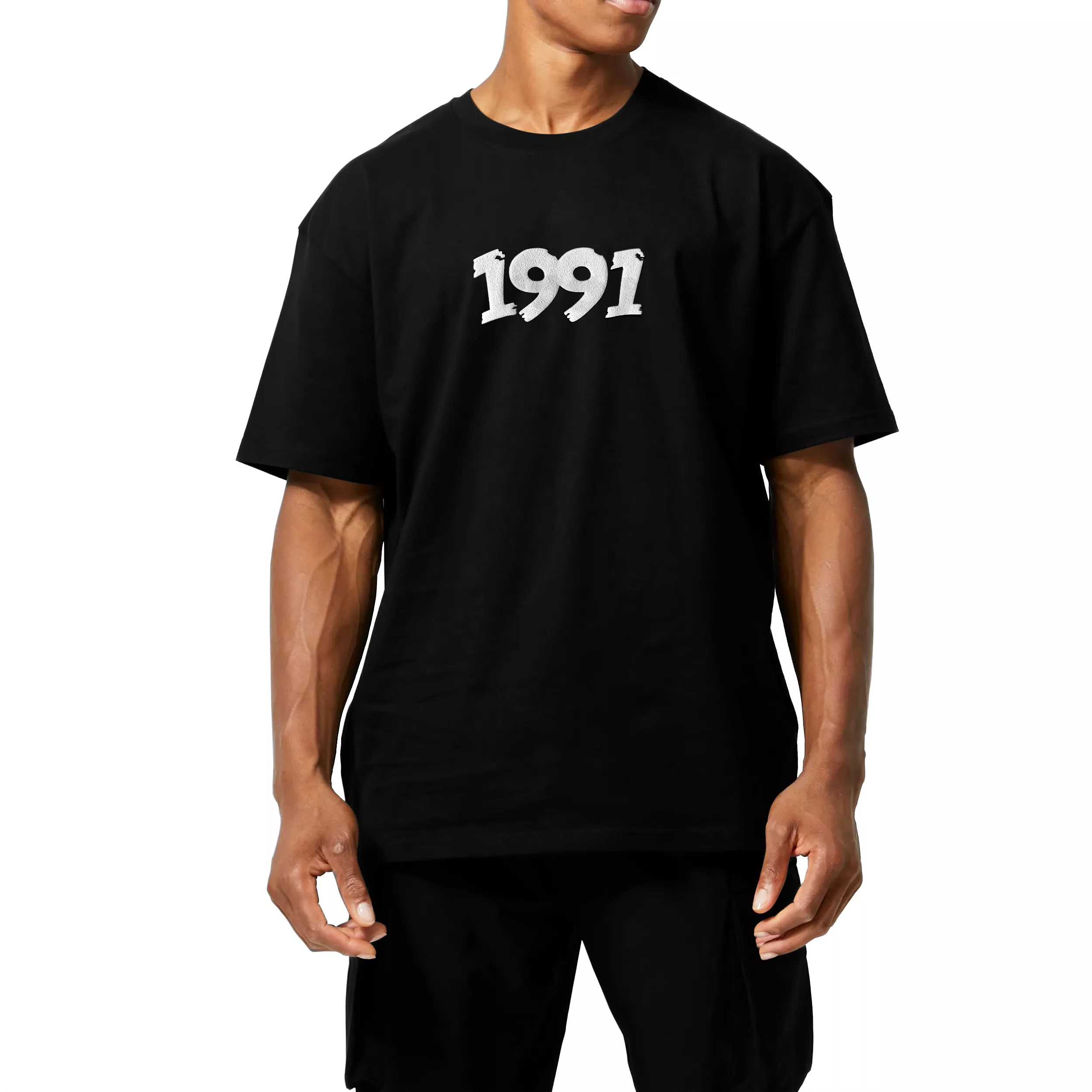 تی شرت اورسایز مردانه نوزده نودیک مدل TS1983 B