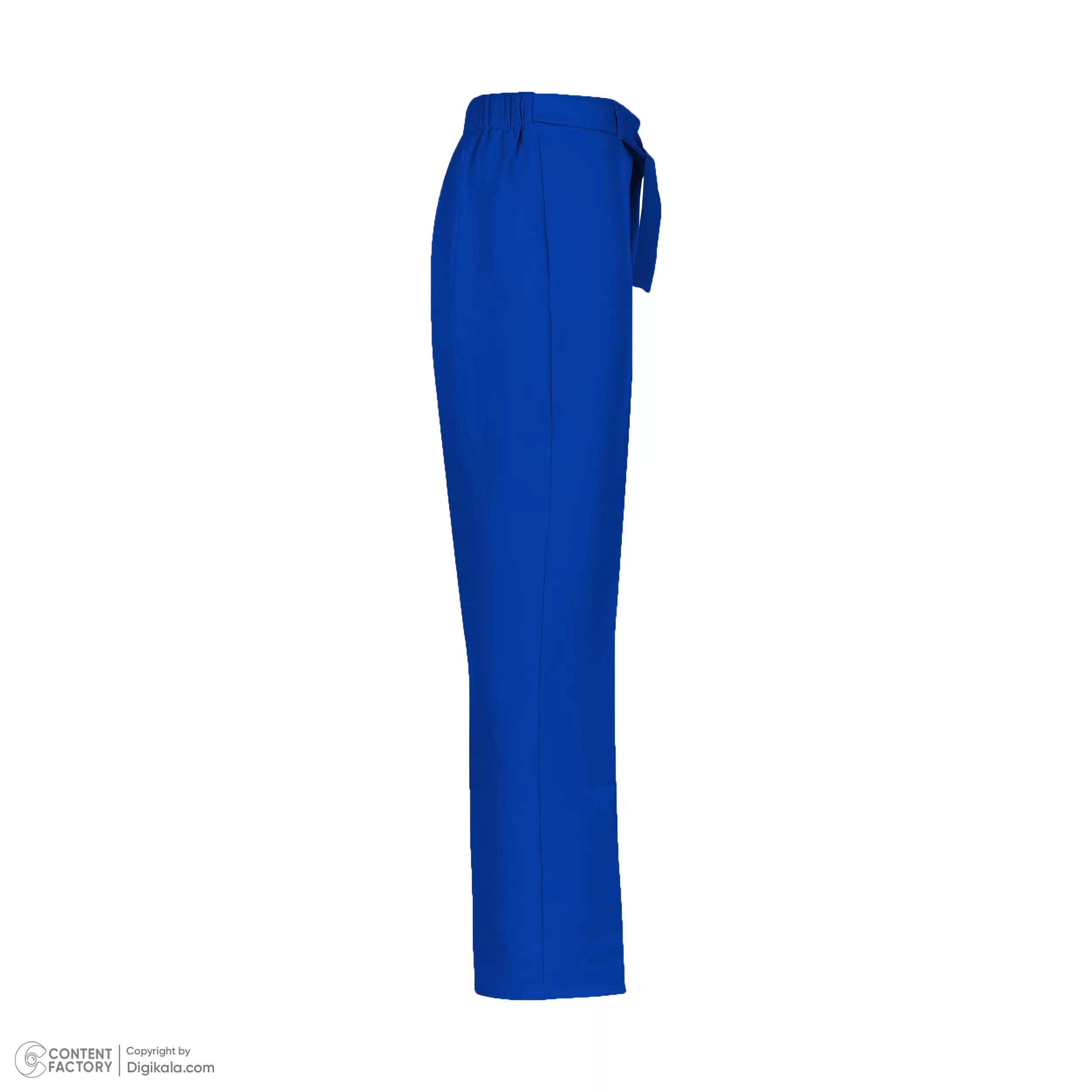 شلوار زنانه مدل 326 هاوین راسته کمرکش رنگ آبی