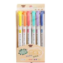 ماژیک علامت گذار موس مدل MILDLINER کد 02 بسته 6 عددی