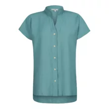 شومیز آستین کوتاه زنانه ایزی دو مدل 9364 رنگ آبی