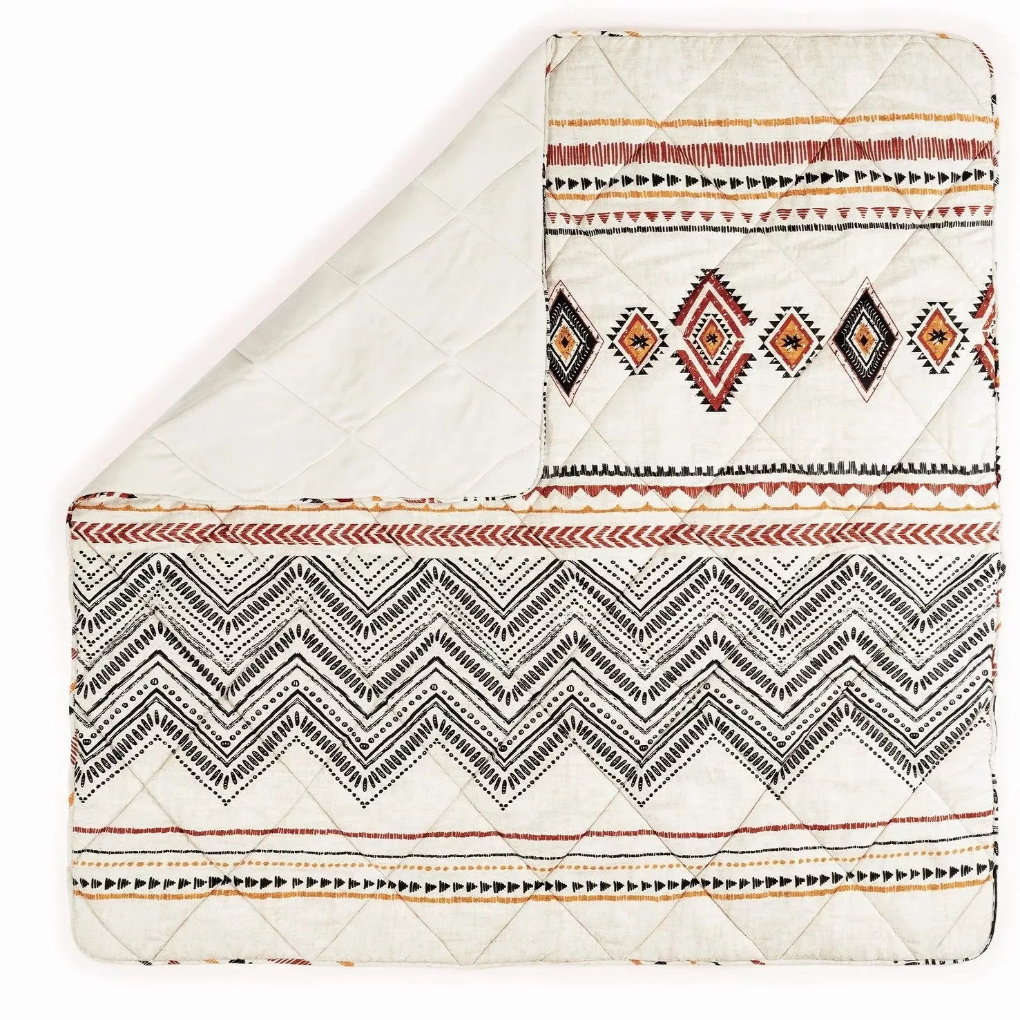 لحاف طرحدار کاتن باکس مدل Velvet Yorgan Felix Bej C.K دونفره سایز 215*195 سانتی متر