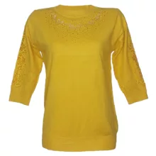 پلیور زنانه مدل گیپوری نگین دار ۴۶۵