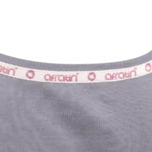 تی شرت آستین کوتاه زنانه افراتین مدل 2619 رنگ طوسی