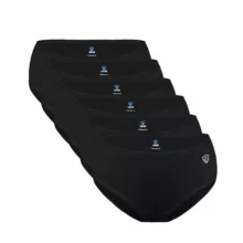 شورتکس  زنانه تاپیک مدل لایه جاذب ضدحساسیت رنگ مشکی بسته 6 عددی