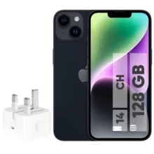گوشی موبایل اپل مدل iPhone 14 CH دو سیم کارت ظرفیت 128 گیگابایت و رم 6 گیگابایت – به همراه شارژر 20 وات اپل