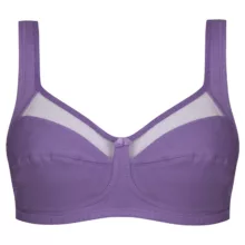 سوتین زنانه اما مدل بدون فنر کد 4928-4100 رنگ بنفش