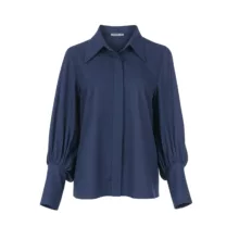 شومیز آستین بلند یقه انگلیسی زنانه سرژه مدل 207374