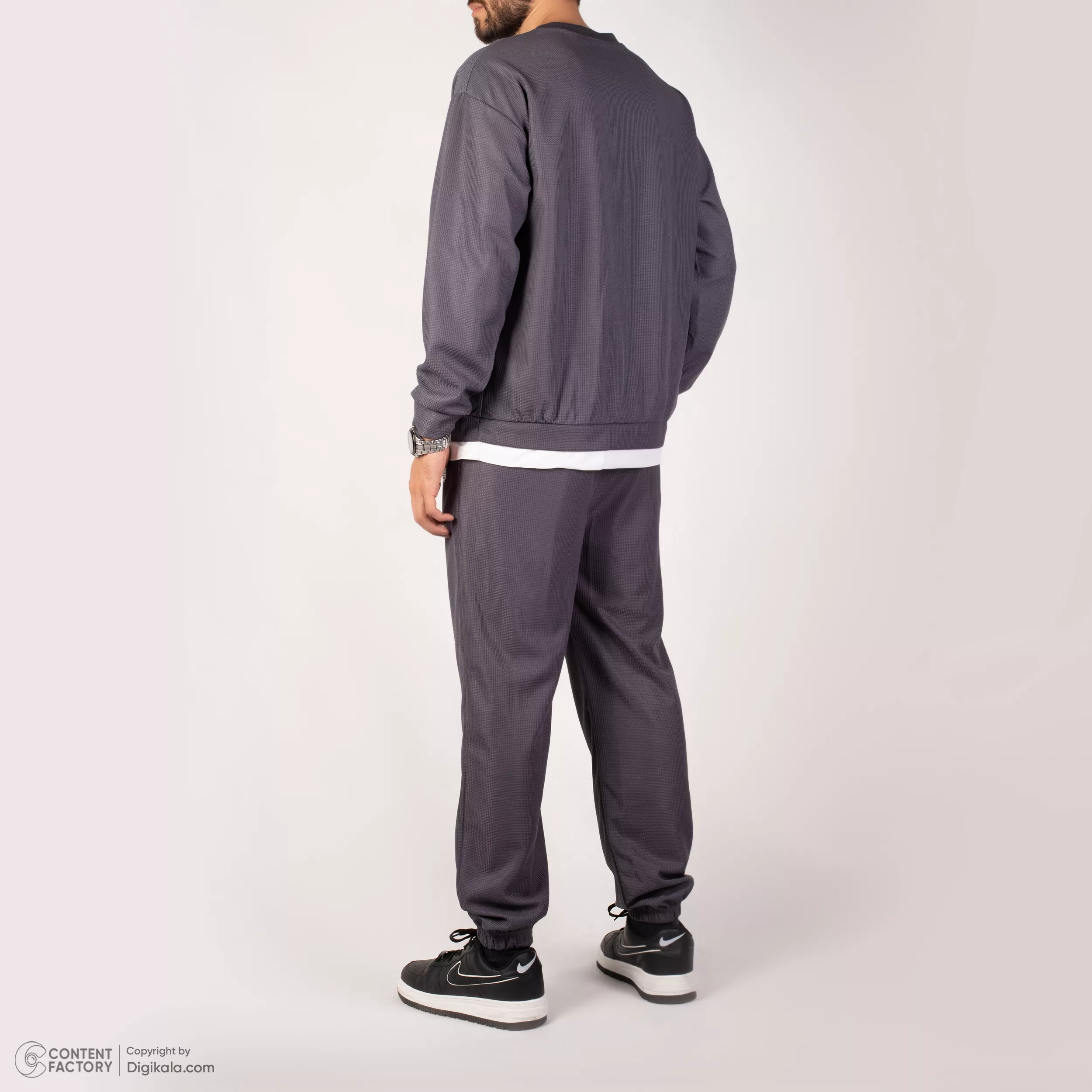 ست سویشرت و شلوار مردانه مدل 003 رنگ طوسی