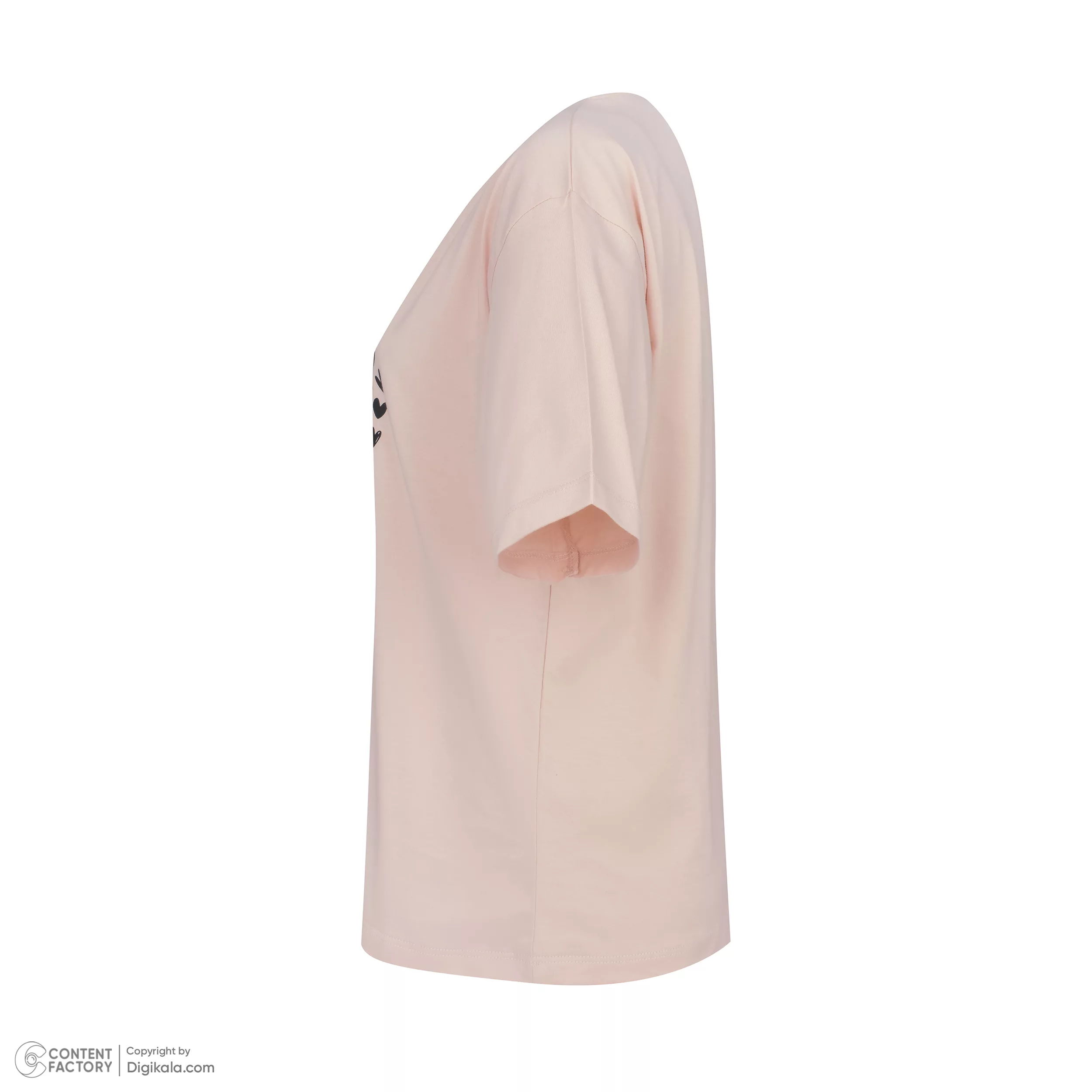 تی شرت آستین کوتاه زنانه باینت مدل 2261792 رنگ صورتی