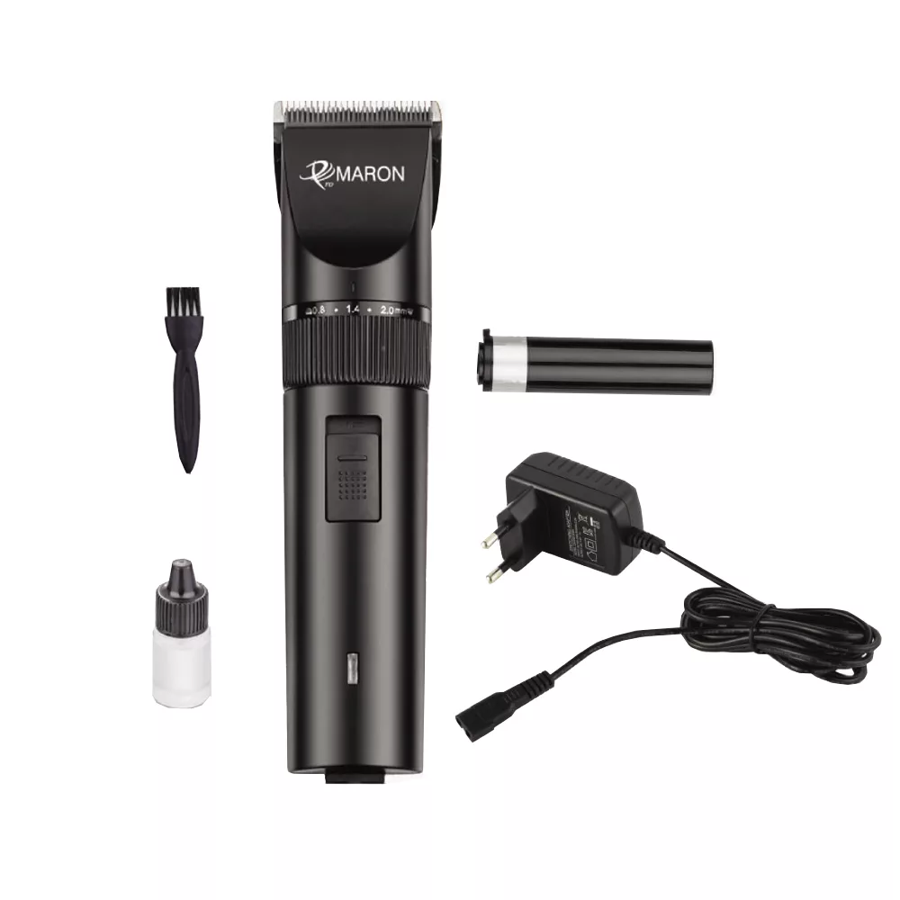 ماشین اصلاح موی سر و صورت پرومارون مدل RL707، اصلاح به صورت صفر زن و خط زن، منبع انرژی با برق و باتری، تکنولوژی اصلاح به صورت تریمر، مدت زمان شارژ 120 دقیقه و مدت زمان استفاده پس از شارژ 60 دقیقه، مقاوم در برابر آب، به همراه برس تمیزکننده و روغن