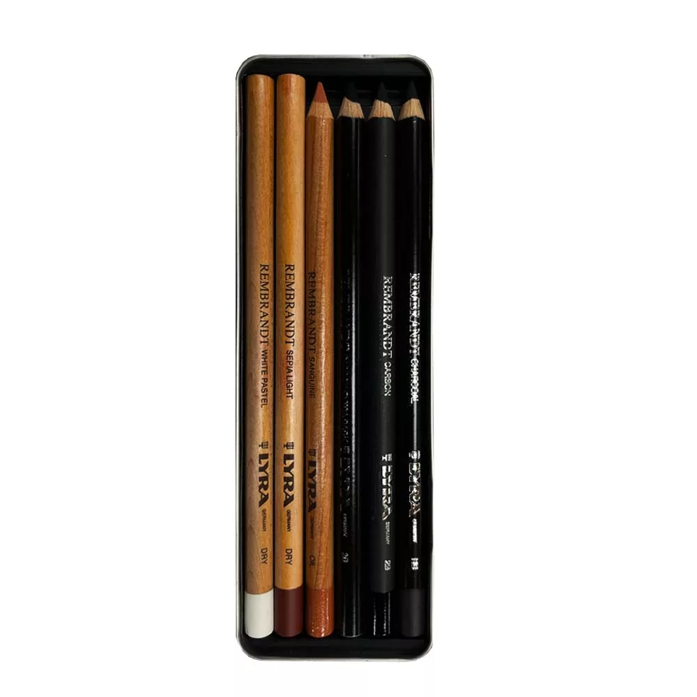 مداد طراحی لیرا مدل R-6521 کد 156275 مجموعه 6 عددی