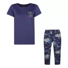 ست تی شرت آستین کوتاه و شلوارک راحتی زنانه ناربن مدل 15211149